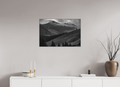 75 x 50 cm, ArtBox Aluminium, 25mm Profiltiefe, Silber Die stille Kraft der Schweizer Alpen